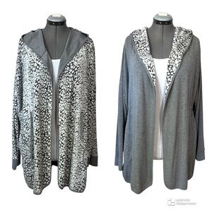 Tribal Reversible hooded jacket L